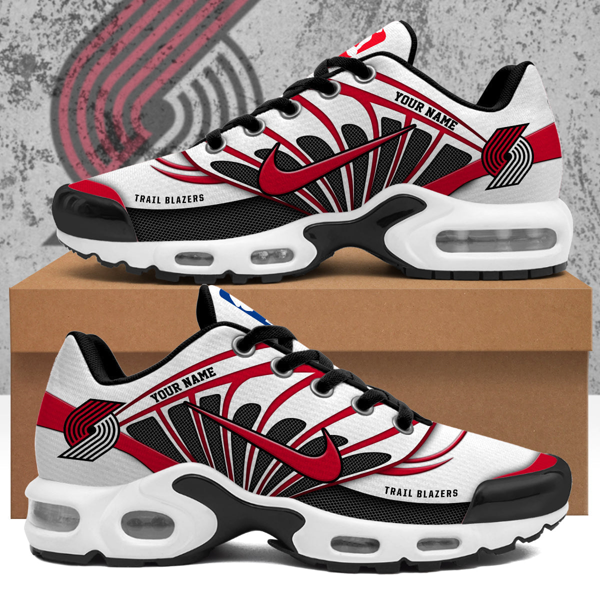 Ideafootwear Portland Trail Blazers TN Shoes Sneakers For Men And Women