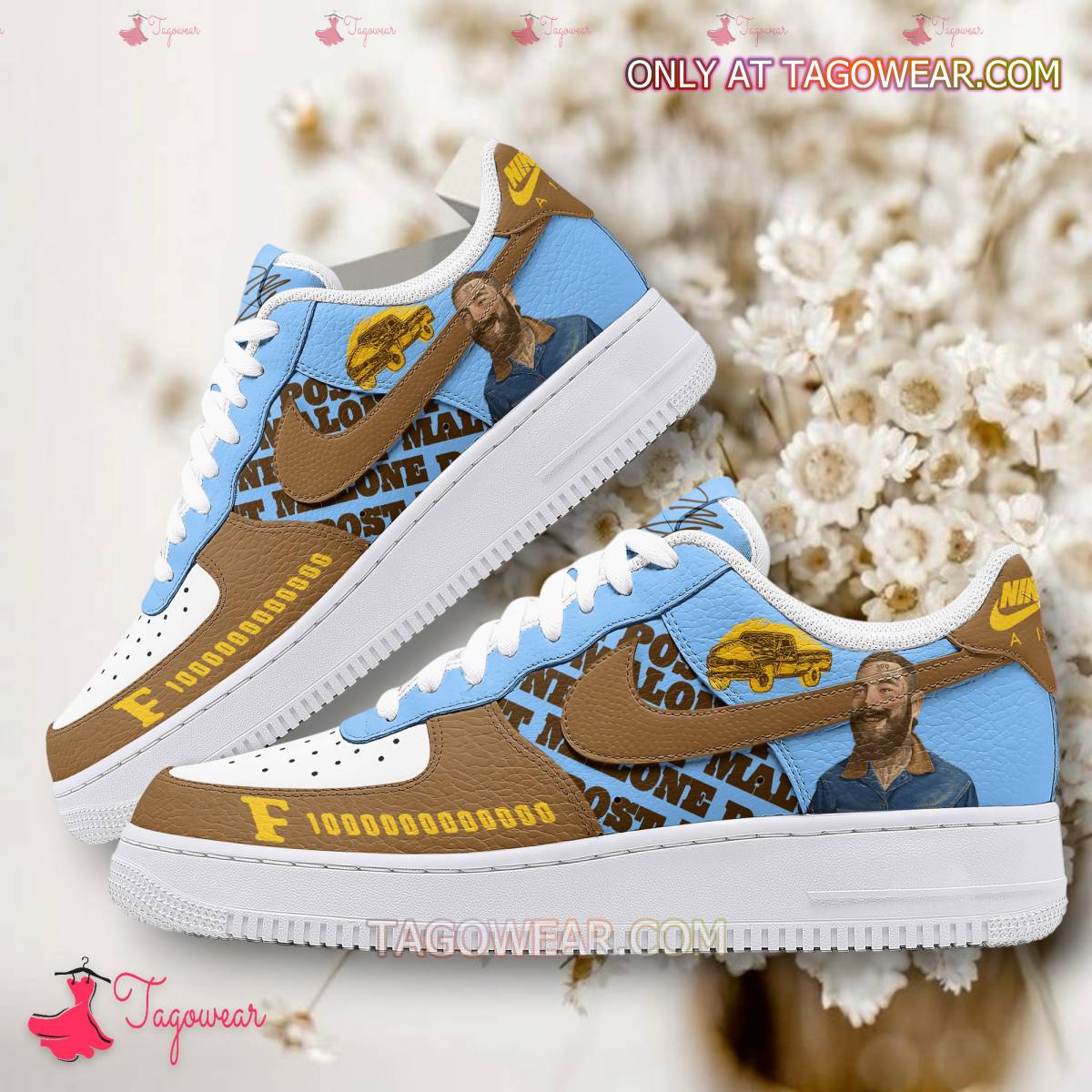Ideafootwear Post Malone Air Low-Top Sneakers Shoes For Men And Women 1