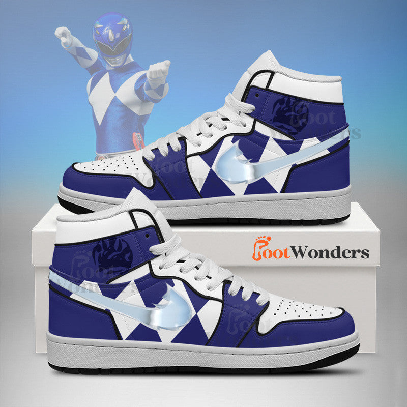 Ideafootwear Power Rangers AJ1 High Sneakers Shoes For Men And Women