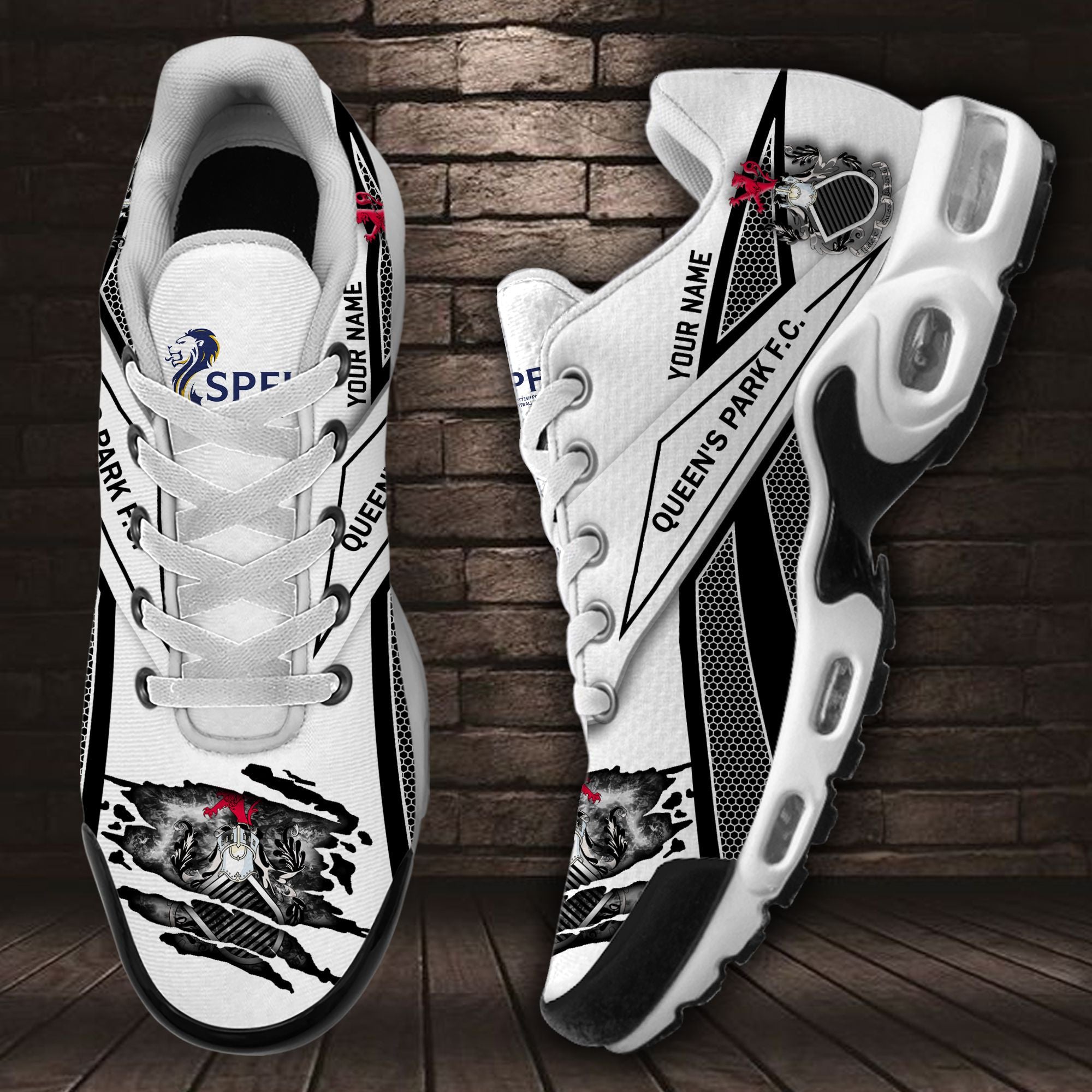 Ideafootwear Queen's Park F.C. TN Shoes Sneakers For Men And Women