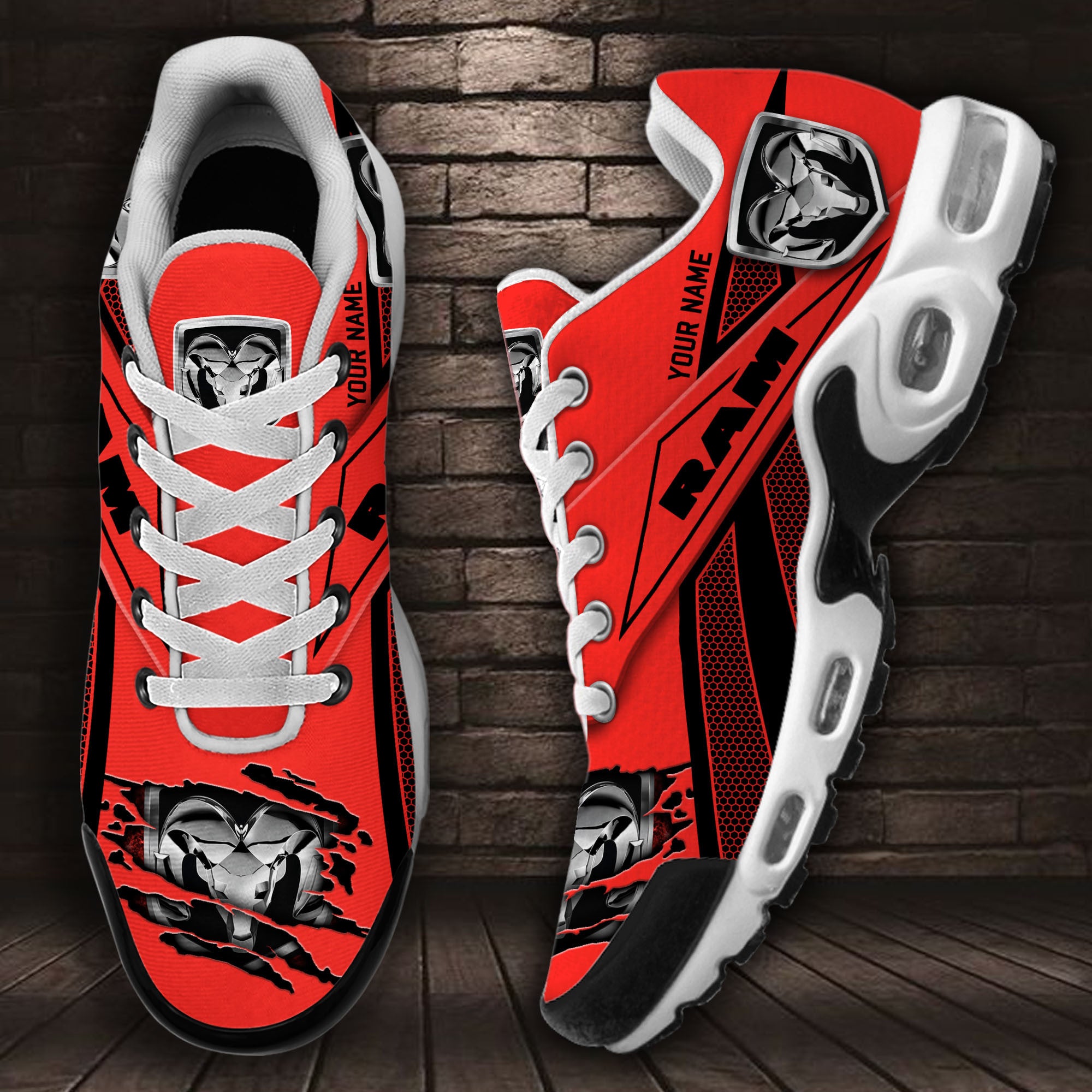 Ideafootwear Ram Truck TN Shoes Sneakers For Men And Women