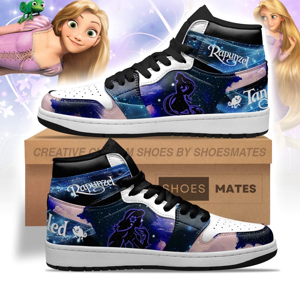 Ideafootwear Rapunzel AJ1 High Sneakers Shoes For Men And Women