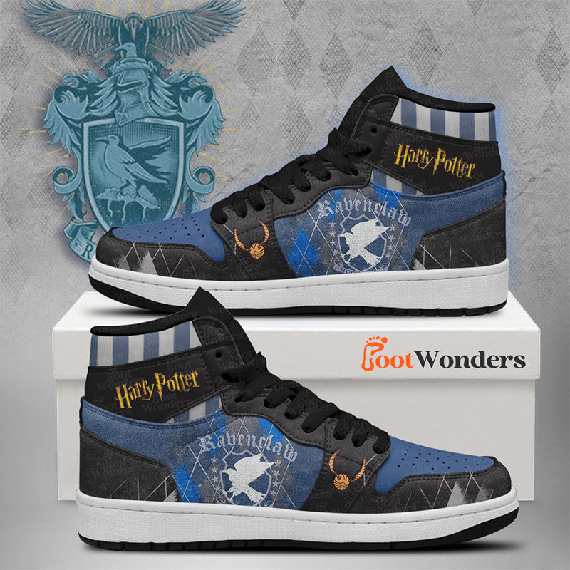 Ideafootwear Ravenclaw AJ1 High Sneakers Shoes For Men And Women