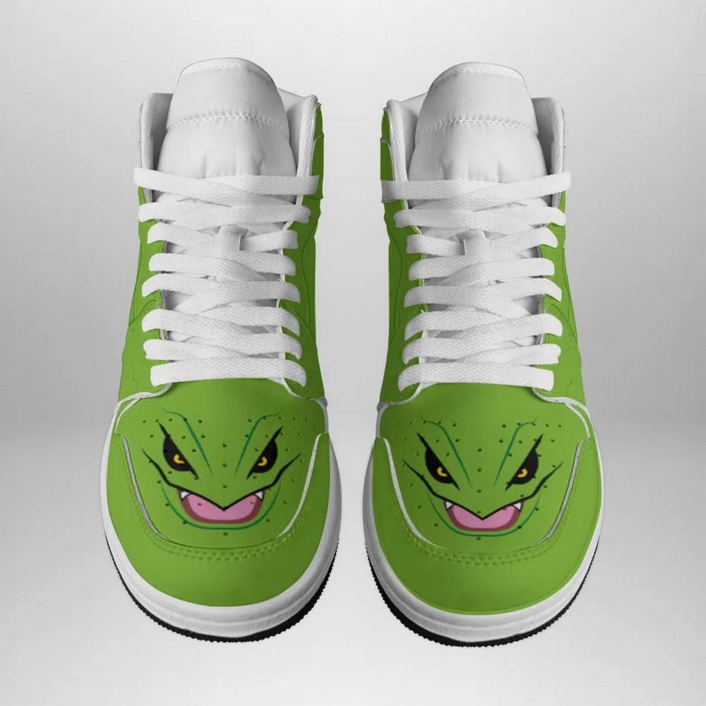 Ideafootwear Rayquaza Face Pokemon AJ1 High Sneakers Shoes For Men And Women