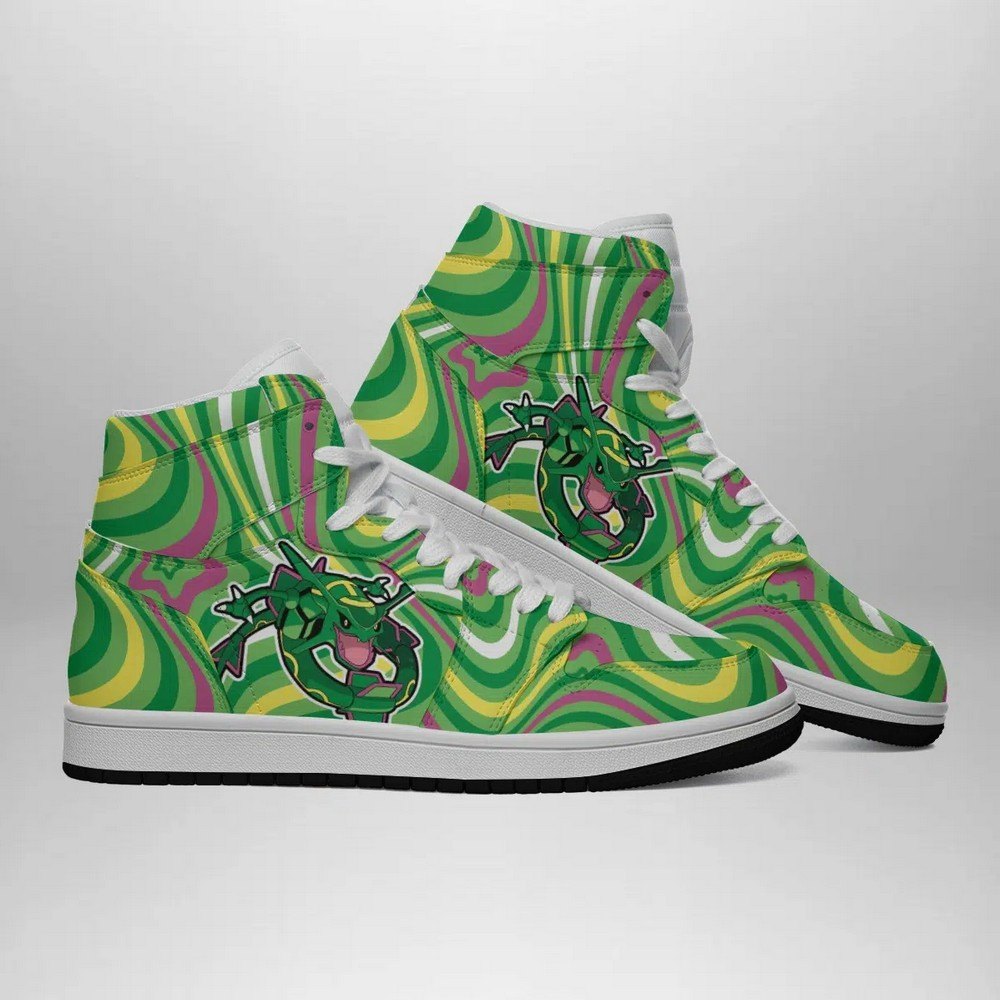 Ideafootwear Rayquaza Trippy Pokemon AJ1 High Sneakers Shoes For Men And Women