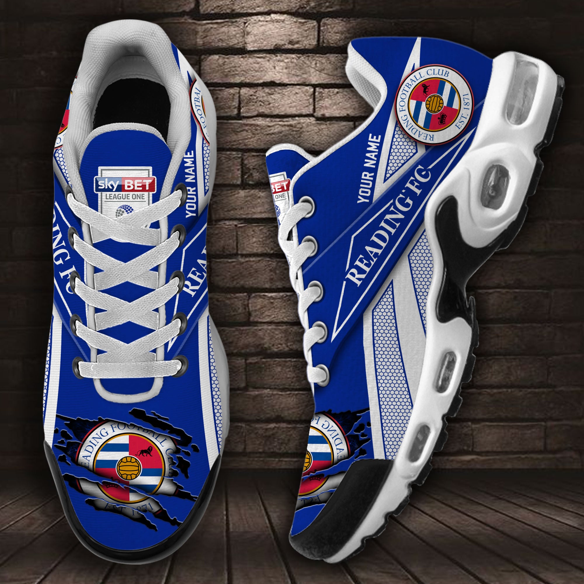 Ideafootwear Reading F.C TN Shoes Sneakers For Men And Women