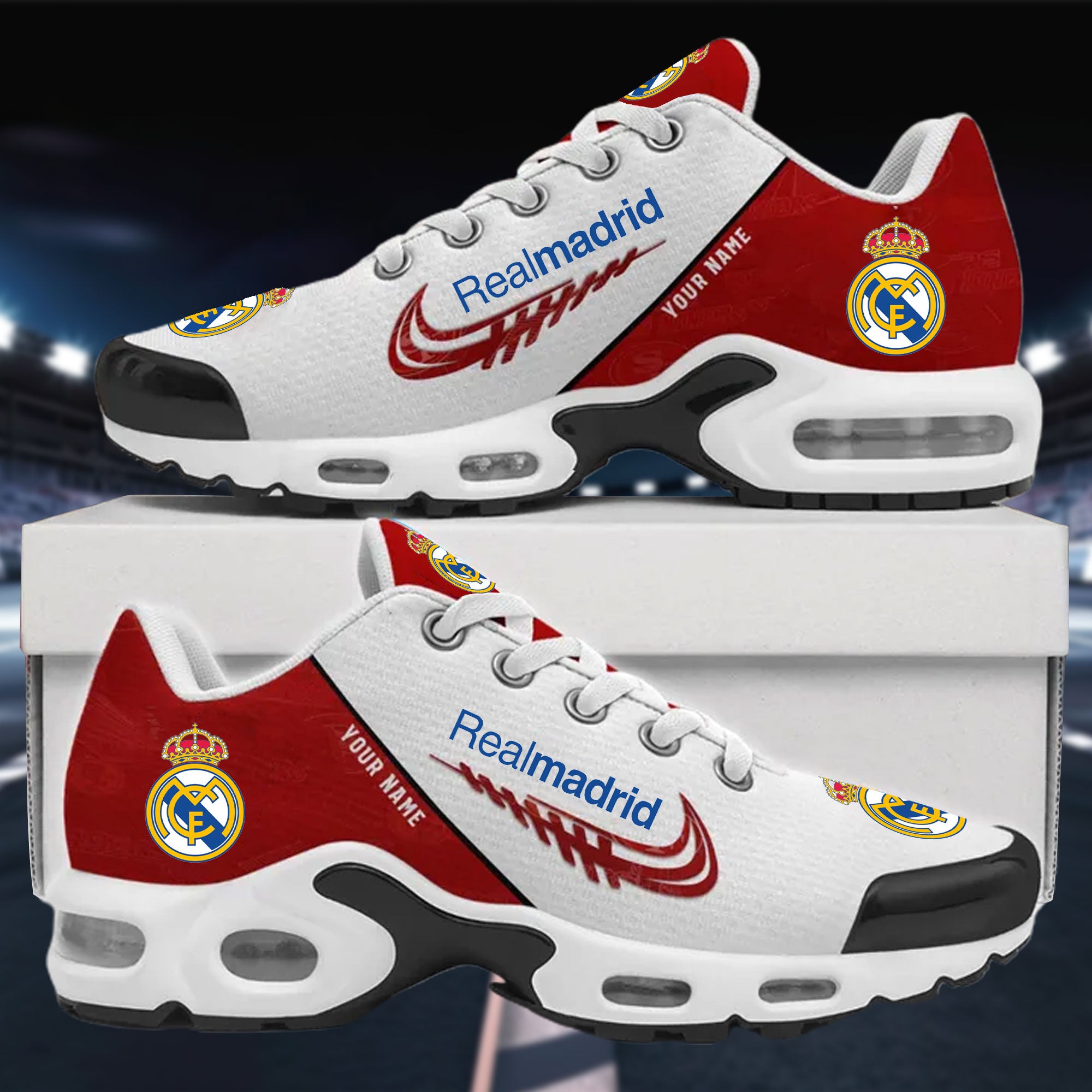 Ideafootwear Real Madrid TN Shoes Sneakers For Men And Women