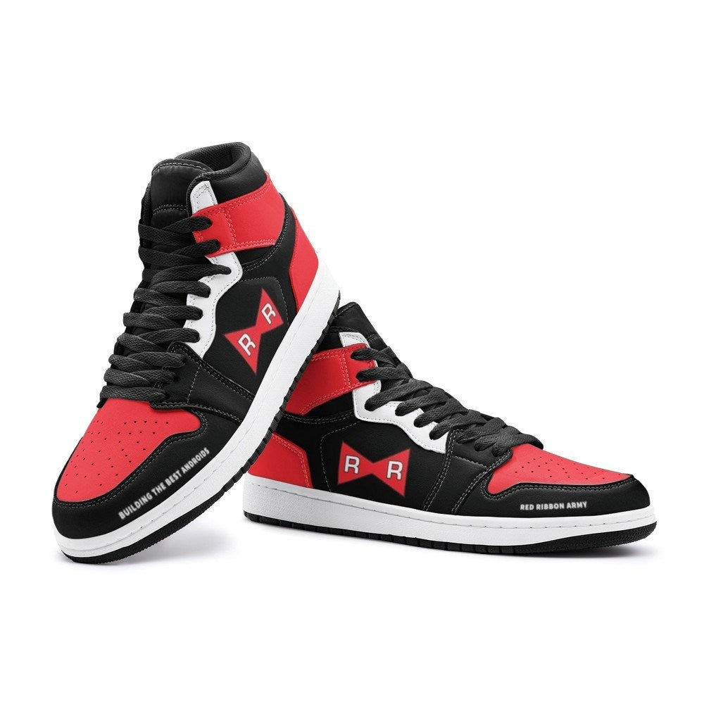 Ideafootwear Red Ribbon Dragonball Z AJ1 High Sneakers Shoes For Men And Women