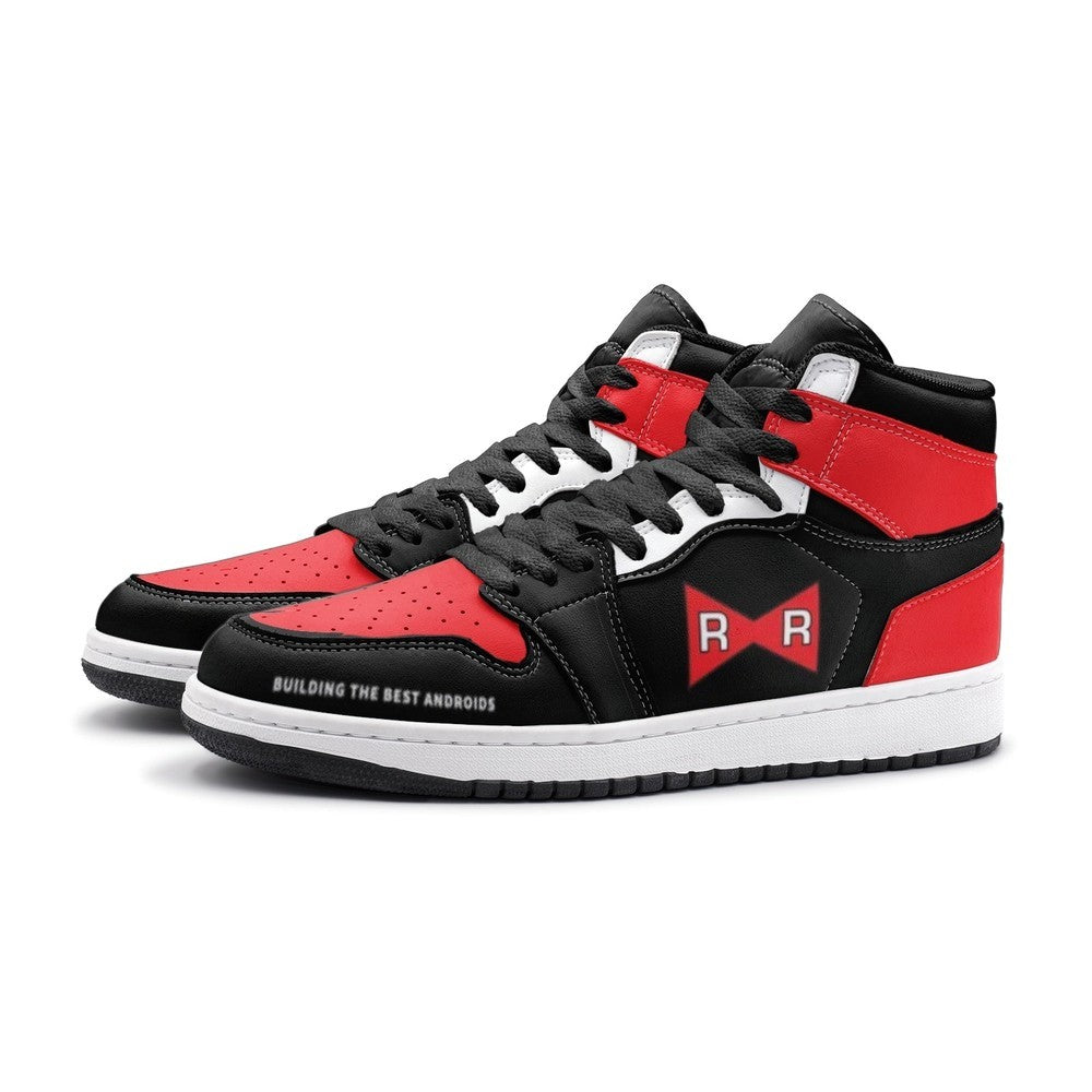 Ideafootwear Red Ribbon Dragonball Z AJ1 High Sneakers Shoes For Men And Women