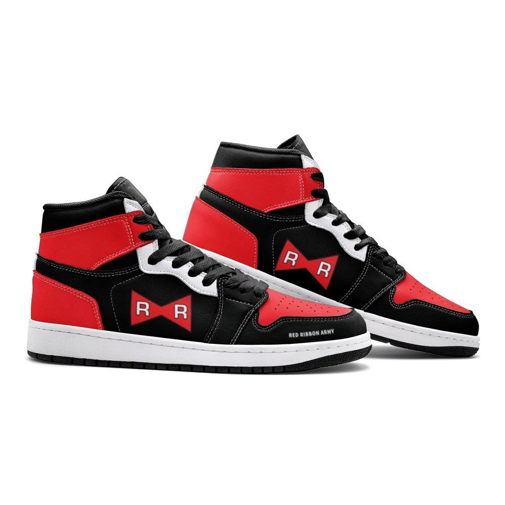 Ideafootwear Red Ribbon Dragonball Z AJ1 High Sneakers Shoes For Men And Women