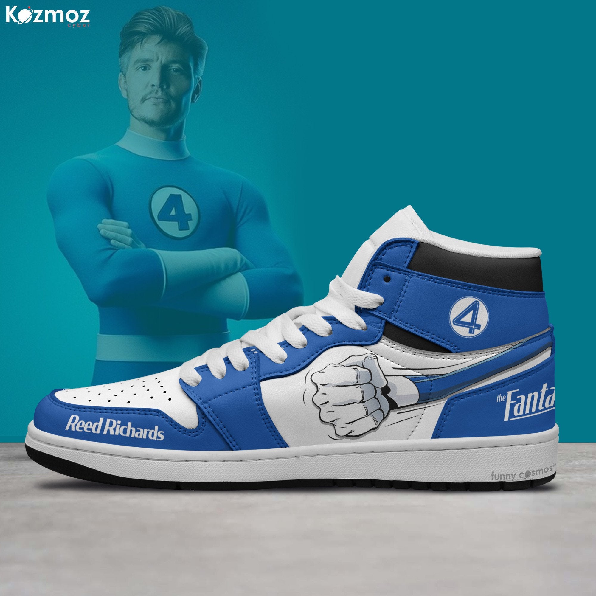 Ideafootwear Reed Richards AJ1 High Sneakers Shoes For Men And Women