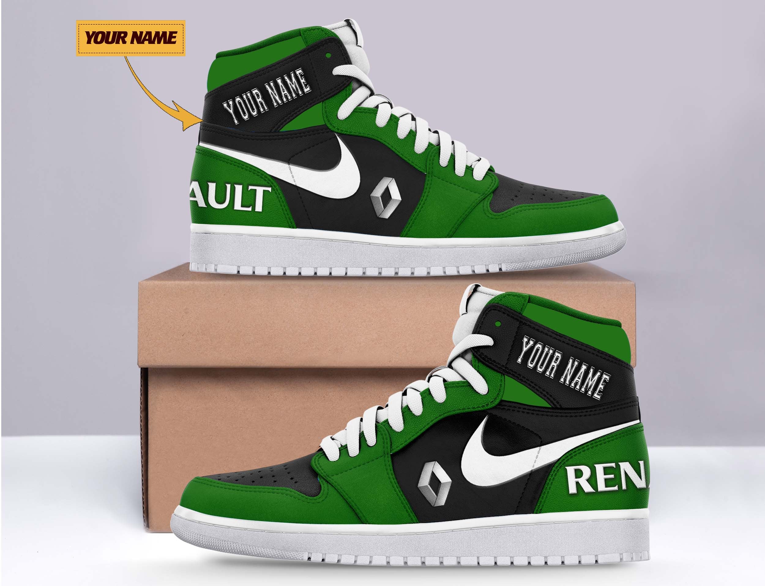 Ideafootwear Renault AJ1 High Sneakers Shoes For Men And Women