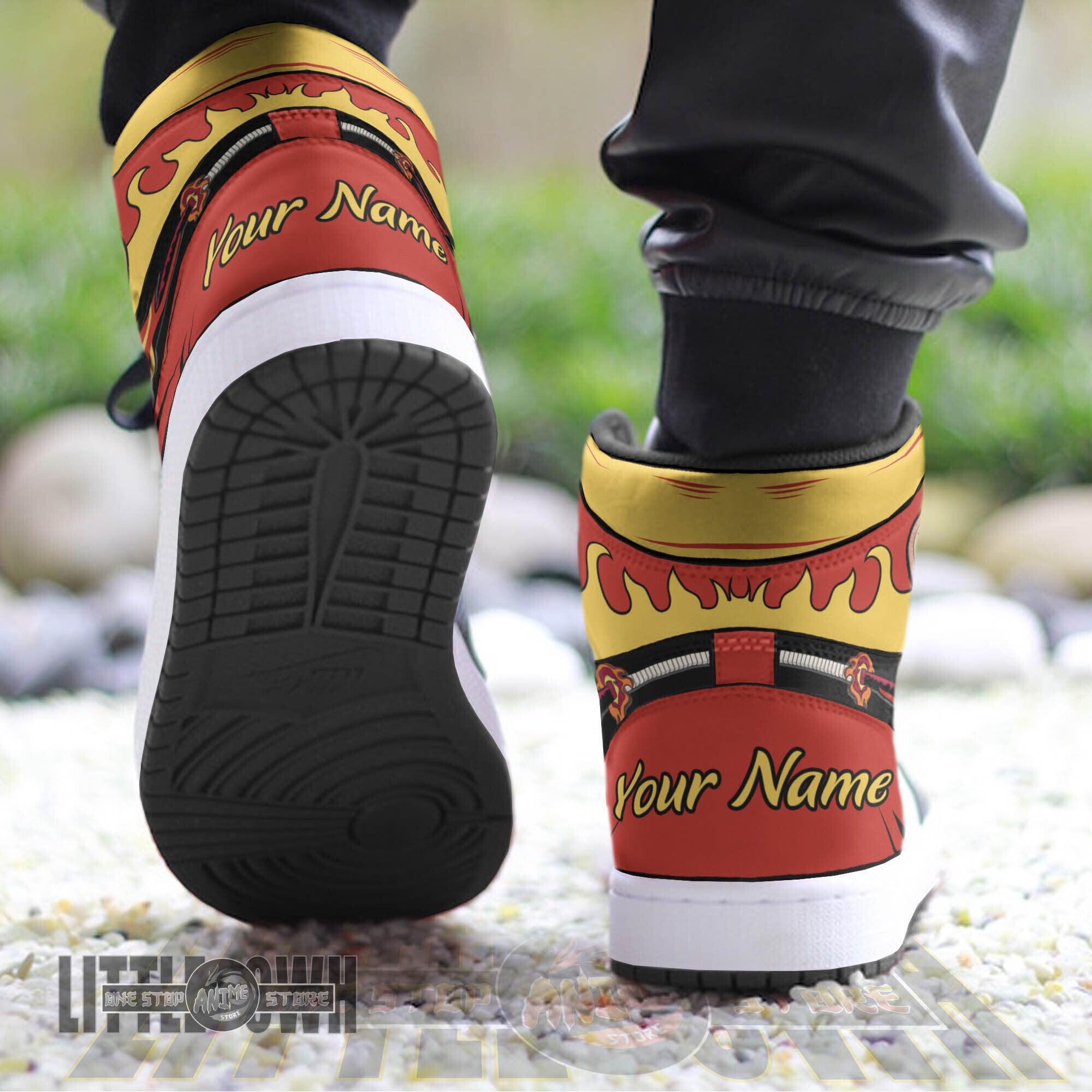 Ideafootwear Rengoku AJ1 High Sneakers Shoes For Men And Women