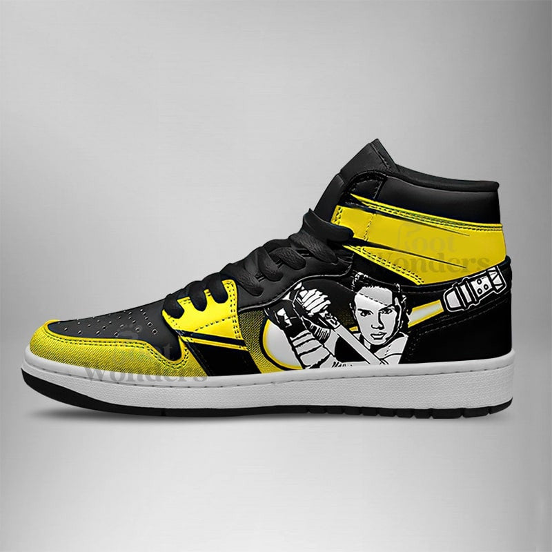 Ideafootwear Rey Star War AJ1 High Sneakers Shoes For Men And Women