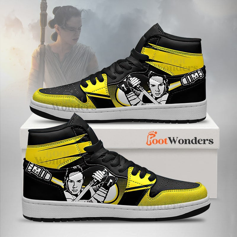 Ideafootwear Rey Star War AJ1 High Sneakers Shoes For Men And Women