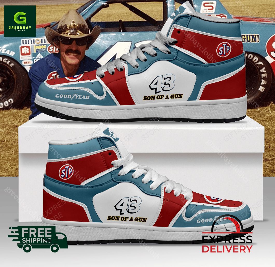 Ideafootwear Richard Petty AJ1 High Sneakers Shoes For Men And Women