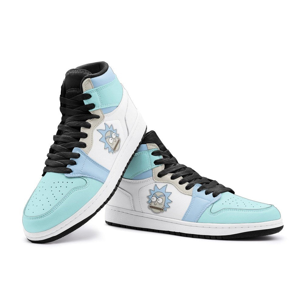 Ideafootwear Rick Got Angry Rick And Morty AJ1 High Sneakers Shoes For Men And Women
