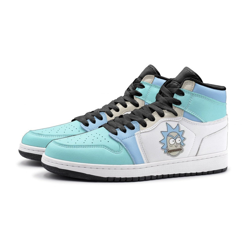 Ideafootwear Rick Got Angry Rick And Morty AJ1 High Sneakers Shoes For Men And Women