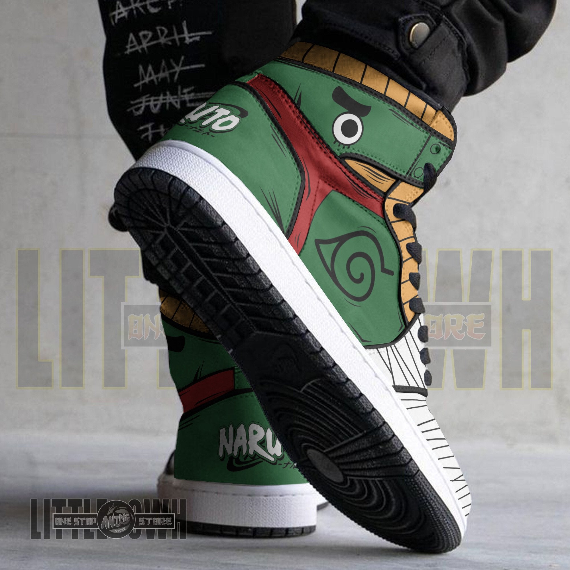 Ideafootwear Rock Lee AJ1 High Sneakers Shoes For Men And Women