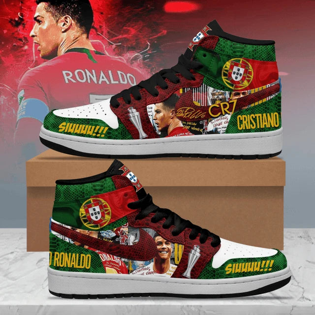 Ideafootwear Ronaldo AJ1 High Sneakers Shoes For Men And Women