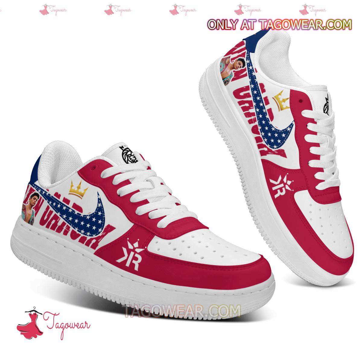 Ideafootwear Ryan Garcia Kingry Air Low-Top Sneakers Shoes For Men And Women 2