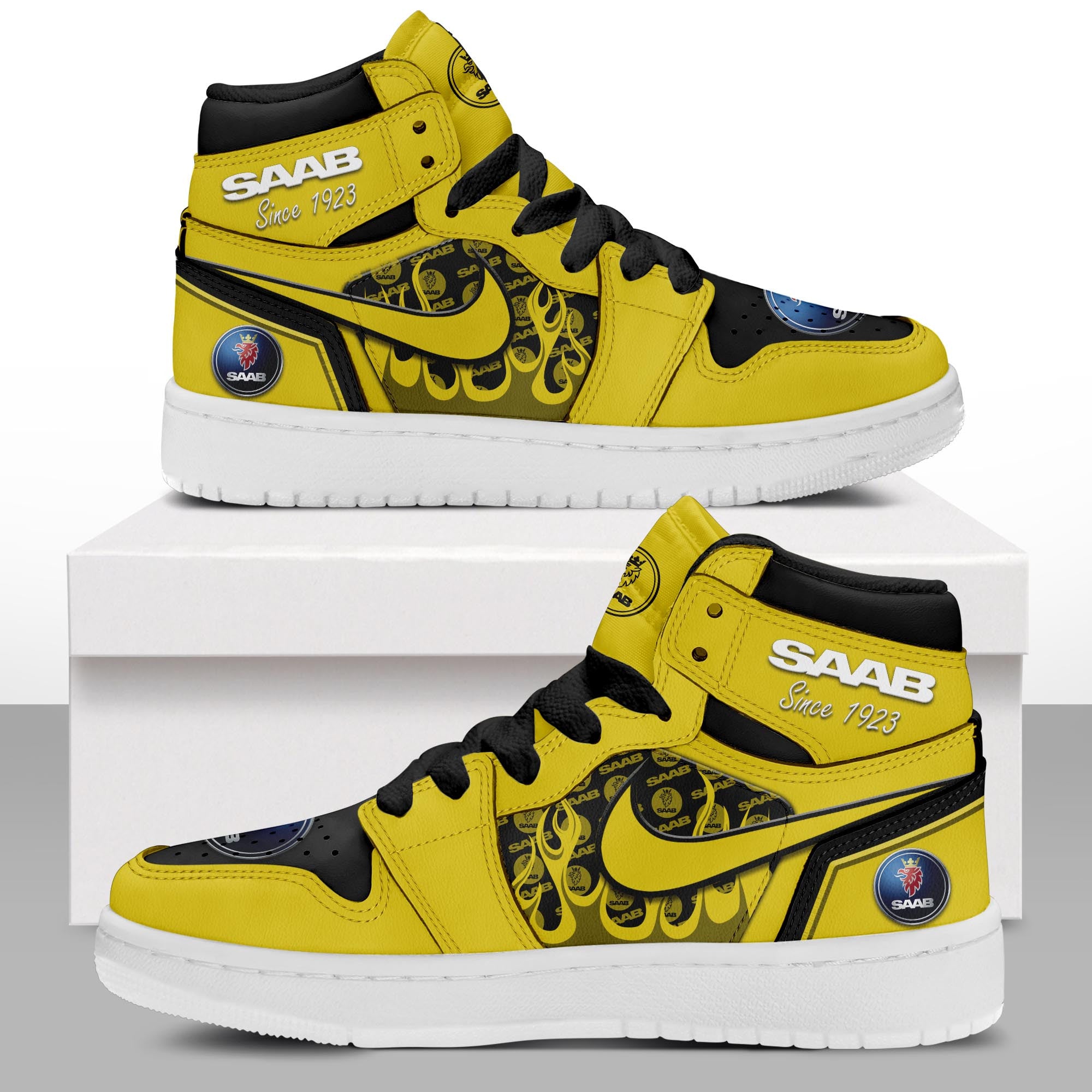 Ideafootwear Saab AJ1 High Sneakers Shoes For Men And Women