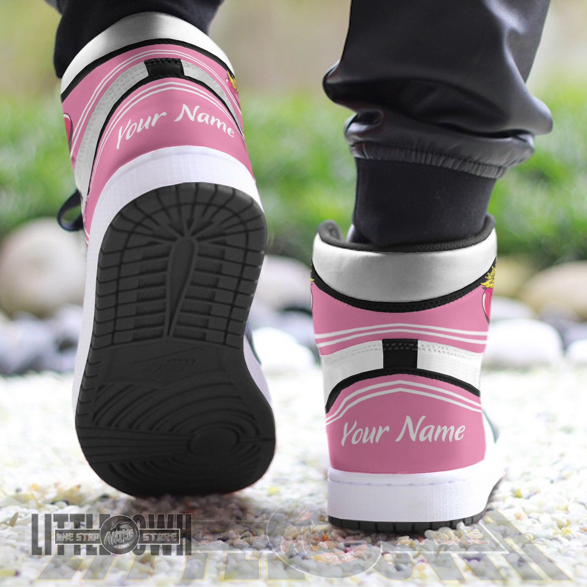Ideafootwear Sailor Chibi AJ1 High Sneakers Shoes For Men And Women