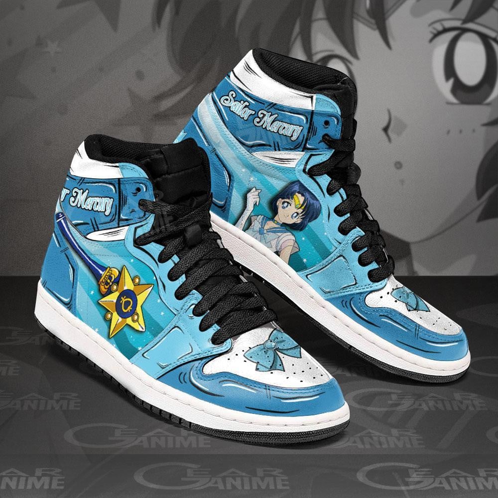 Ideafootwear Sailor Mercury AJ1 High Sneakers Shoes For Men And Women