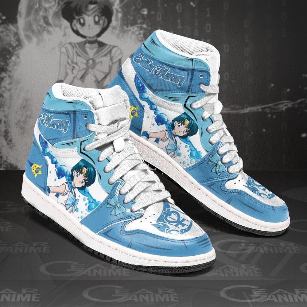 Ideafootwear Sailor Mercury AJ1 High Sneakers Shoes For Men And Women