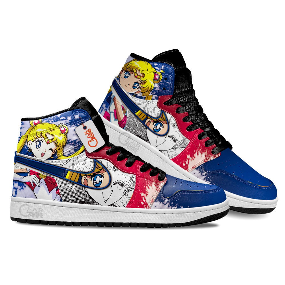 Ideafootwear Sailor Moon AJ1 High Sneakers Shoes For Men And Women