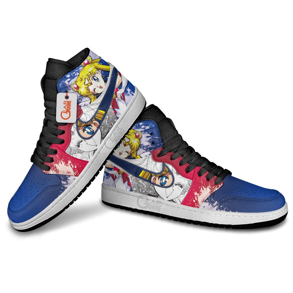 Ideafootwear Sailor Moon AJ1 High Sneakers Shoes For Men And Women