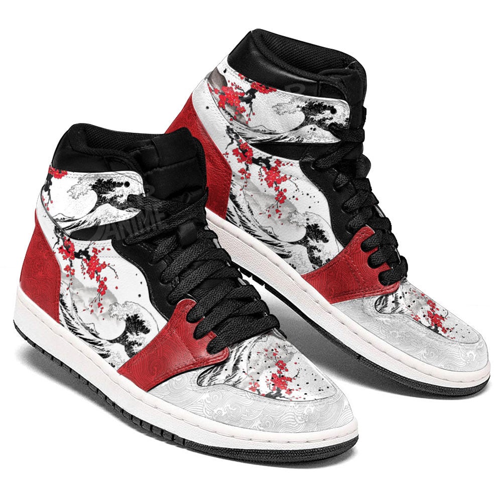 Ideafootwear Sakura AJ1 High Sneakers Shoes For Men And Women