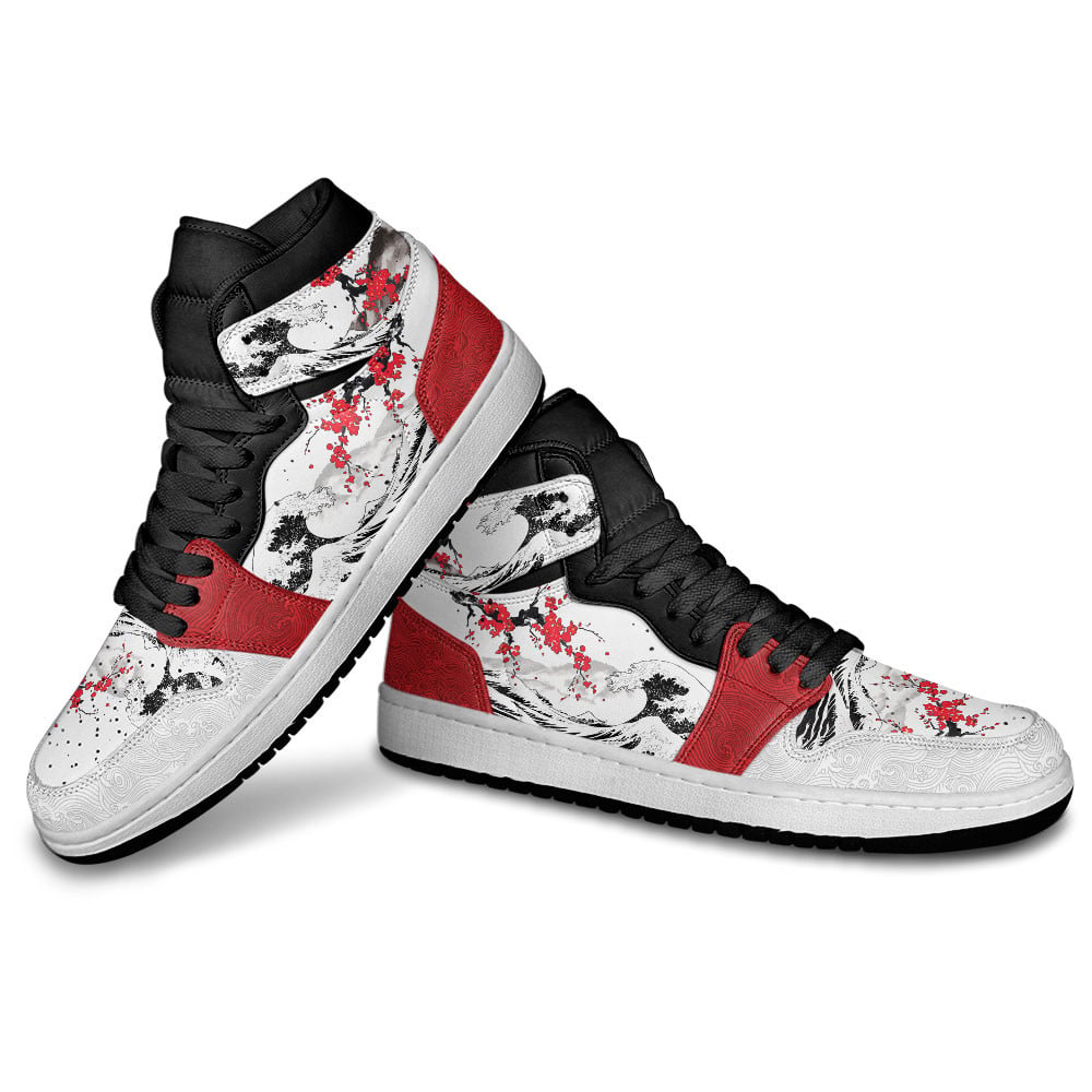 Ideafootwear Sakura AJ1 High Sneakers Shoes For Men And Women