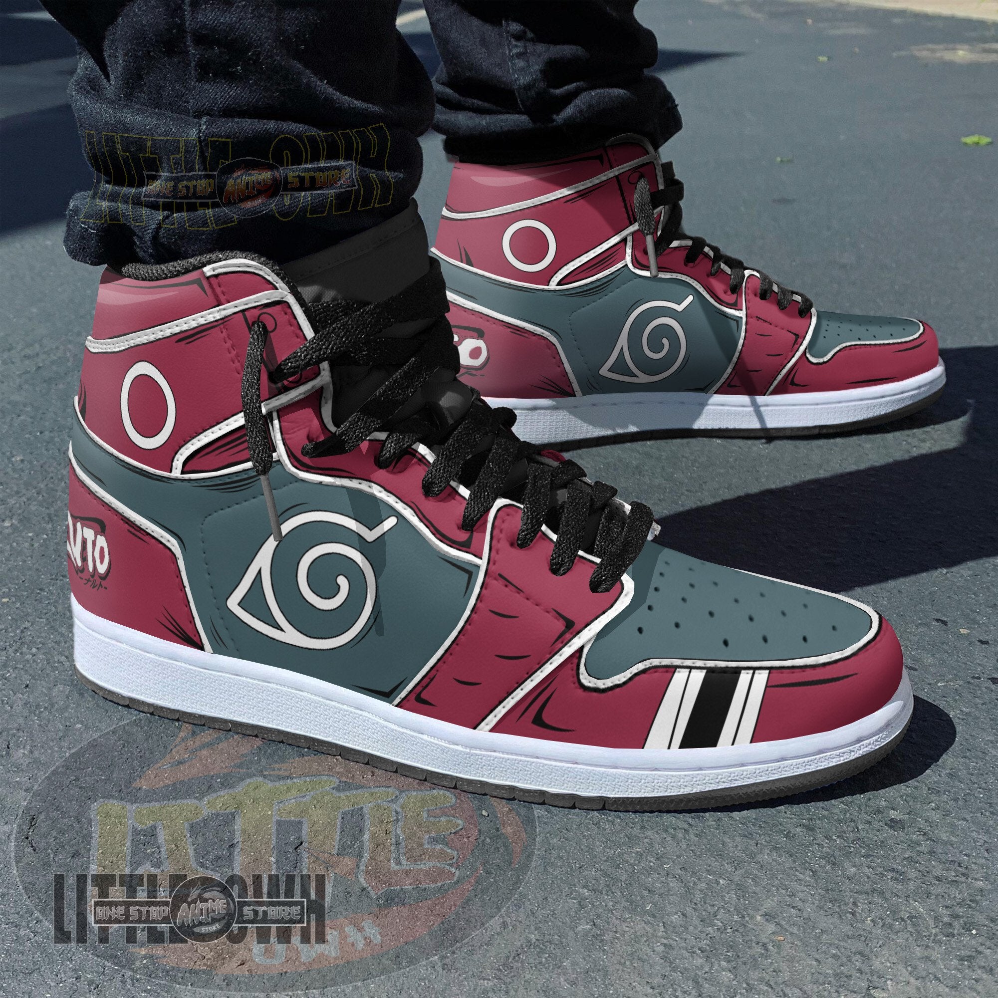 Ideafootwear Sakura AJ1 High Sneakers Shoes For Men And Women