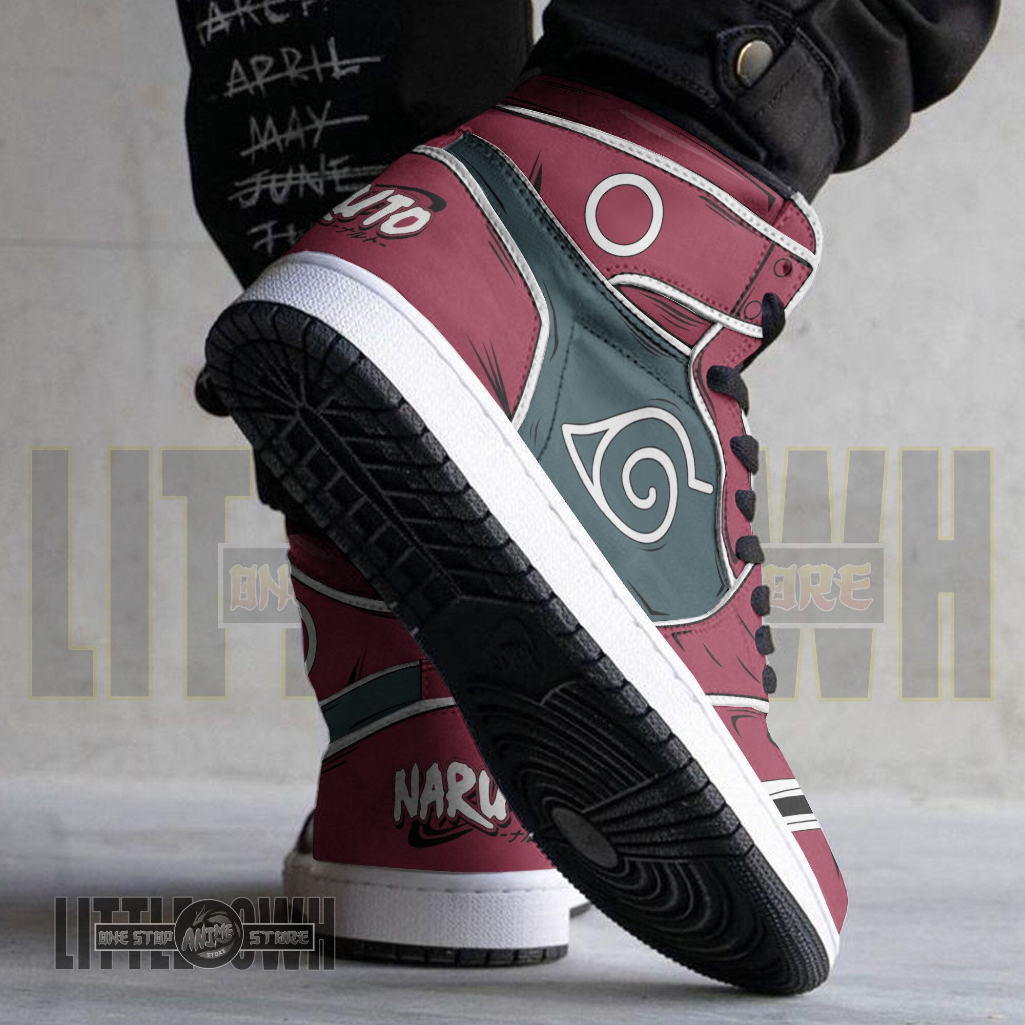 Ideafootwear Sakura AJ1 High Sneakers Shoes For Men And Women