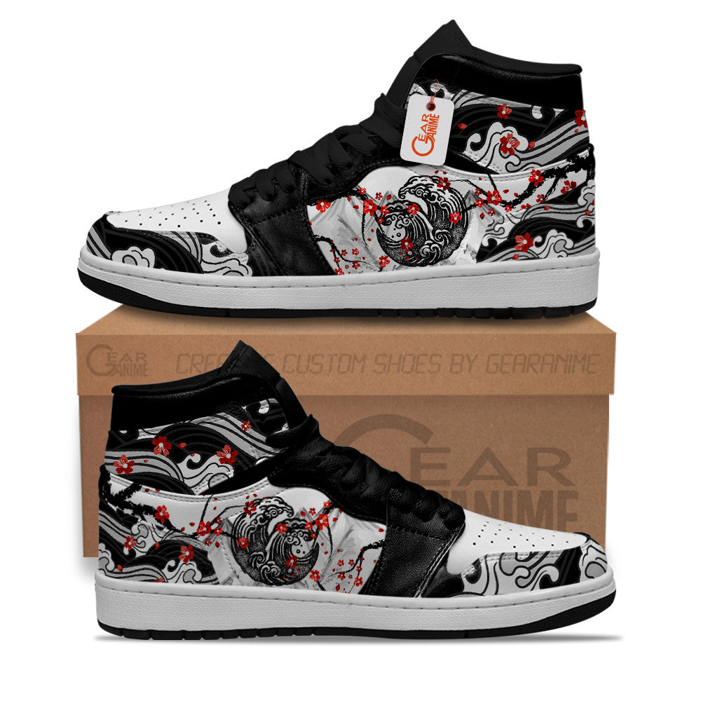 Ideafootwear Sakura and Kanagawa AJ1 High Sneakers Shoes For Men And Women