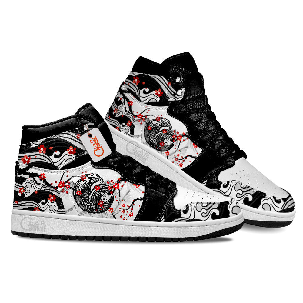 Ideafootwear Sakura and Kanagawa AJ1 High Sneakers Shoes For Men And Women