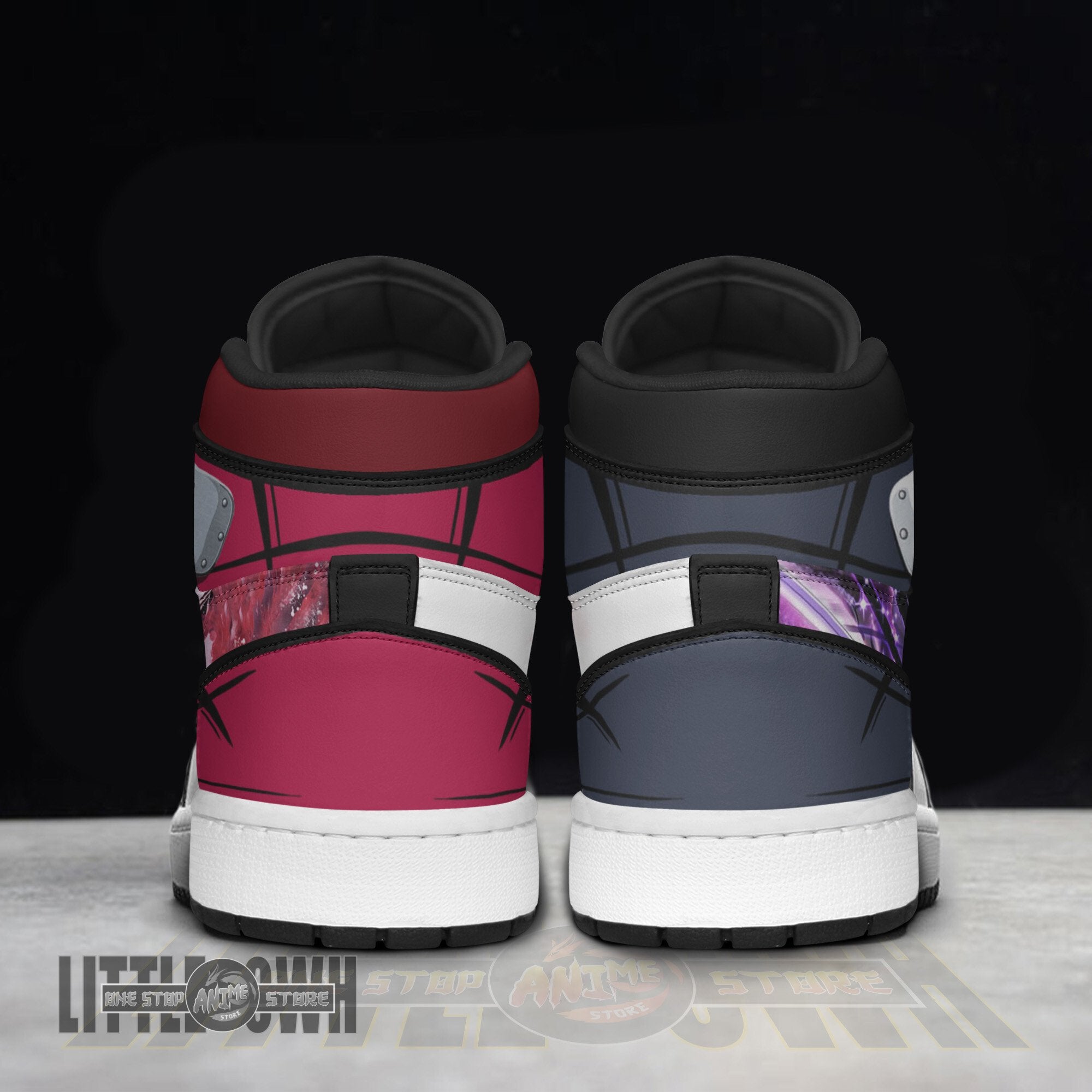 Ideafootwear Sakura  Sasuke AJ1 High Sneakers Shoes For Men And Women