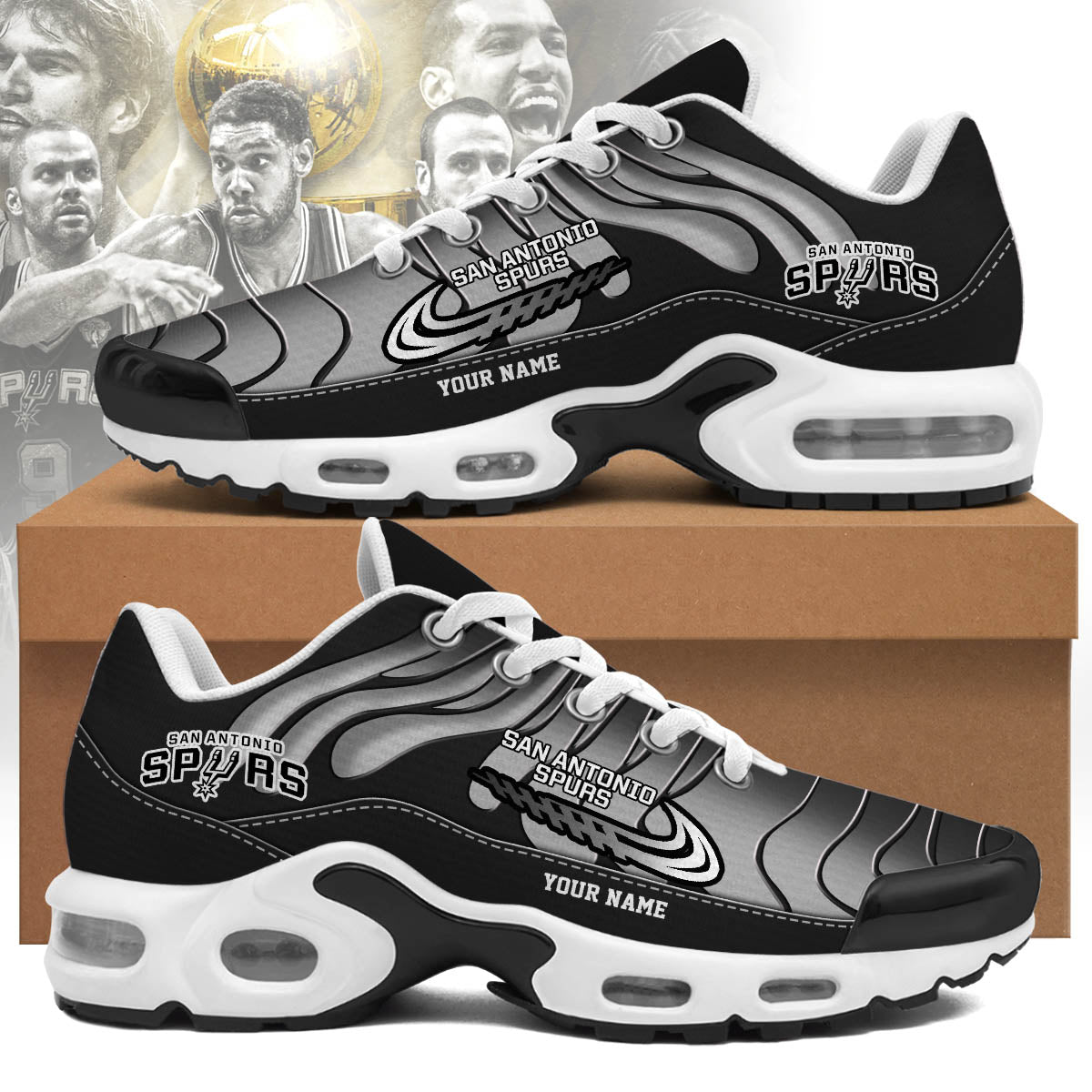 Ideafootwear San Antonio Spurs TN Shoes Sneakers For Men And Women