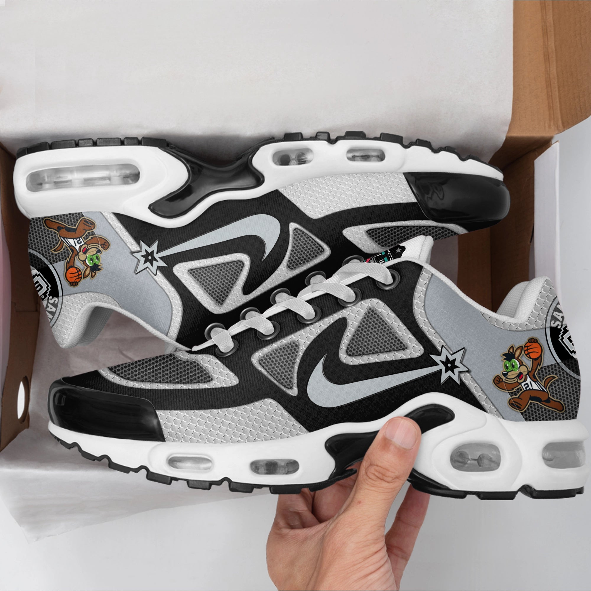 Ideafootwear San Antonio Spurs TN Shoes Sneakers For Men And Women