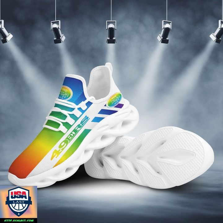 Ideafootwear San Francisco 49Ers Max Soul Shoes Sneakers For Men And Women