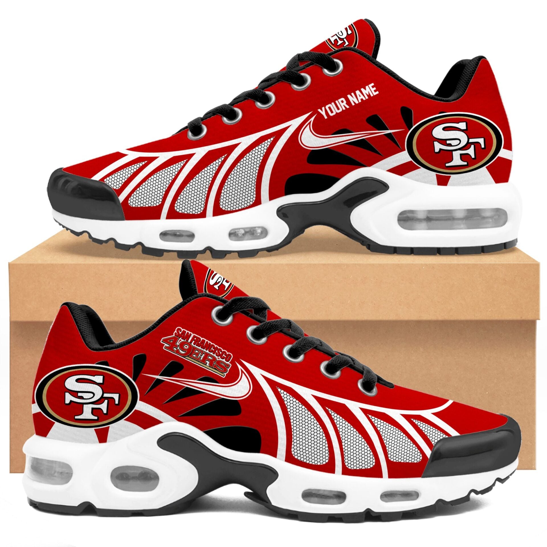 Ideafootwear San Francisco 49ers TN Shoes Sneakers For Men And Women