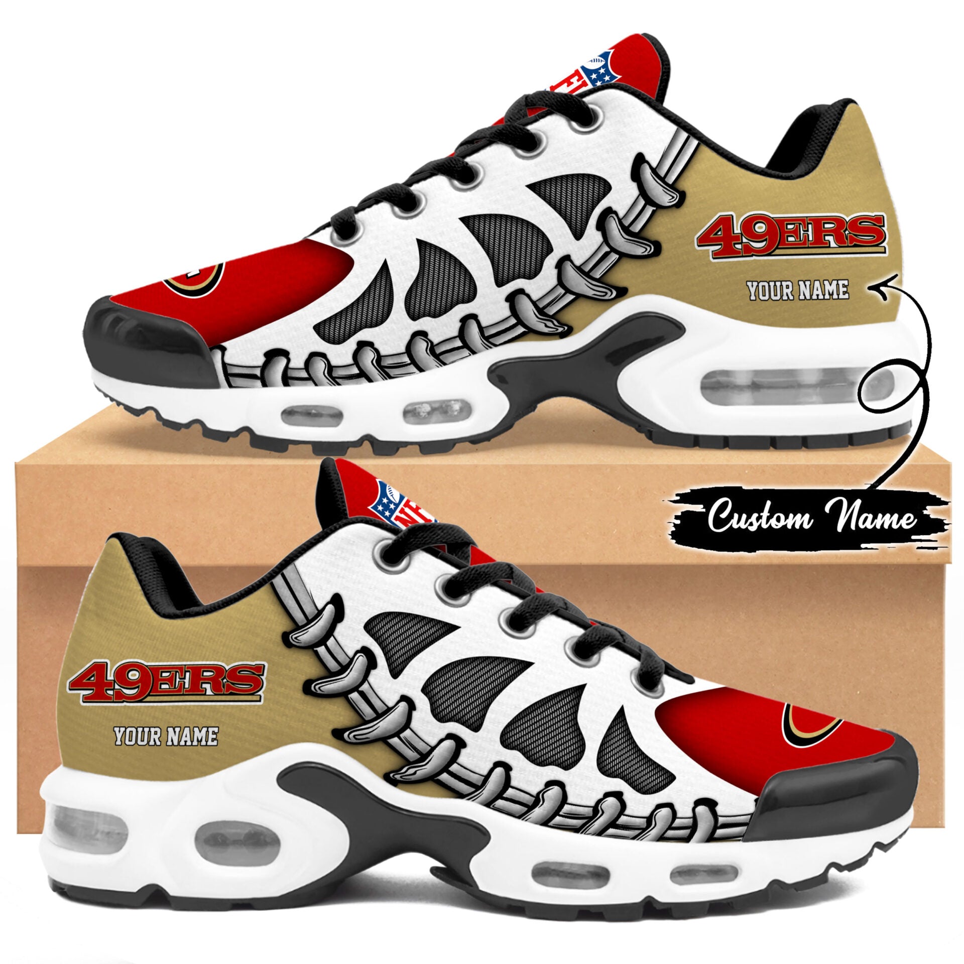 Ideafootwear San Francisco 49ers TN Shoes Sneakers For Men And Women