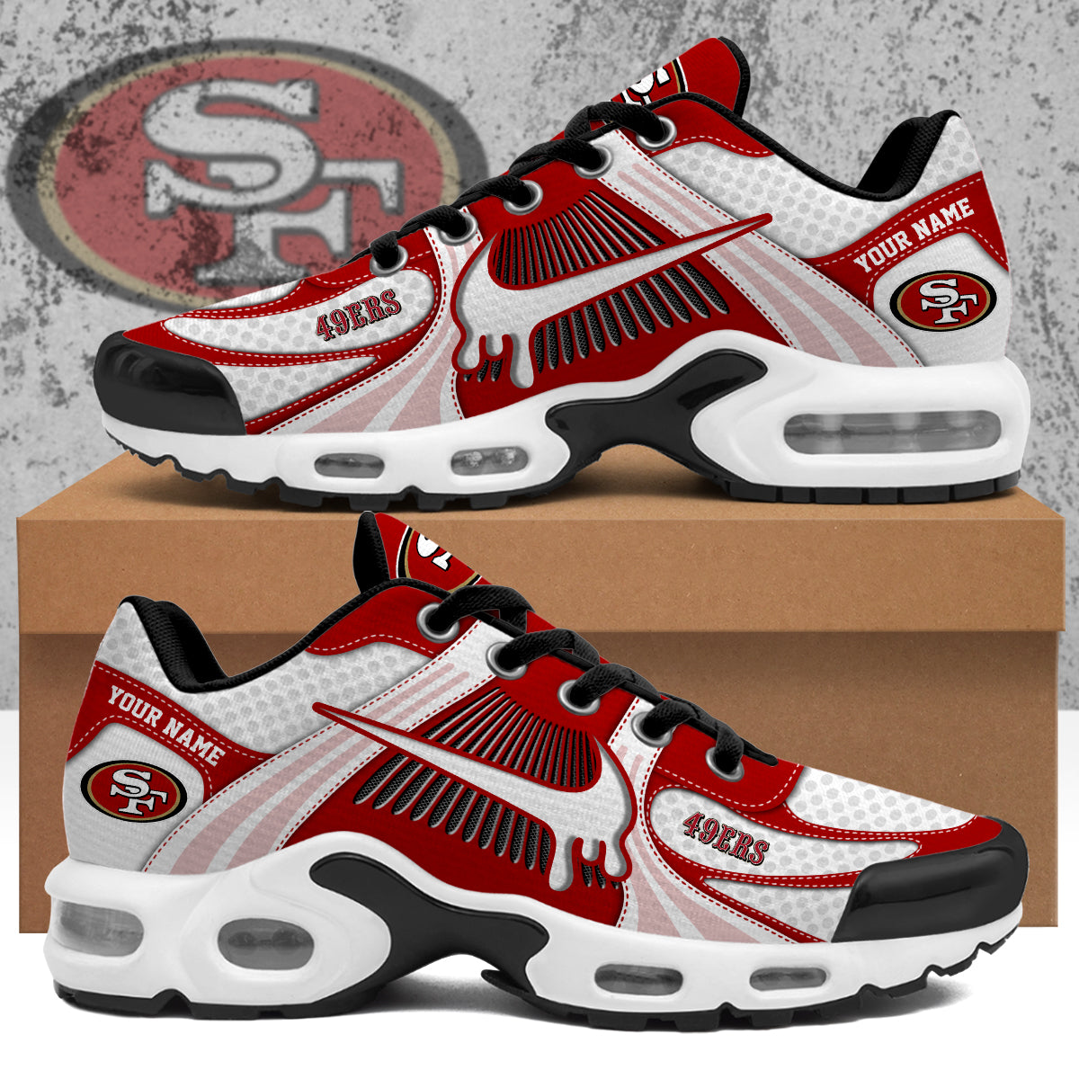 Ideafootwear San Francisco 49ers TN Shoes Sneakers For Men And Women