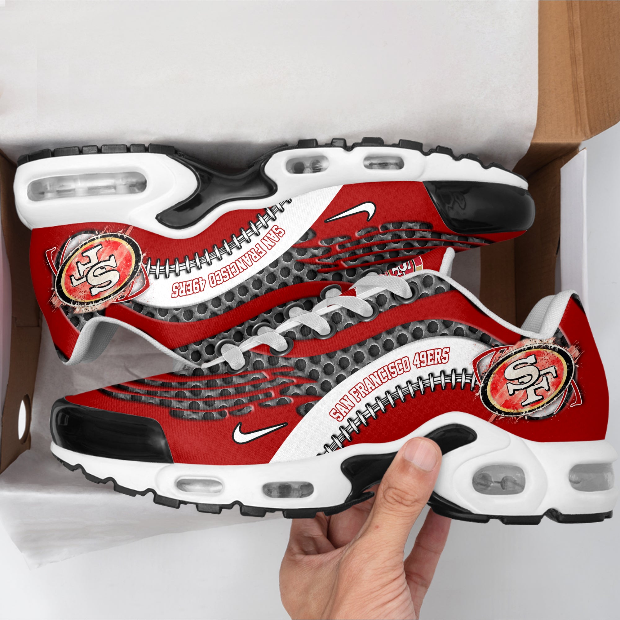 Ideafootwear San Francisco 49ers TN Shoes Sneakers For Men And Women