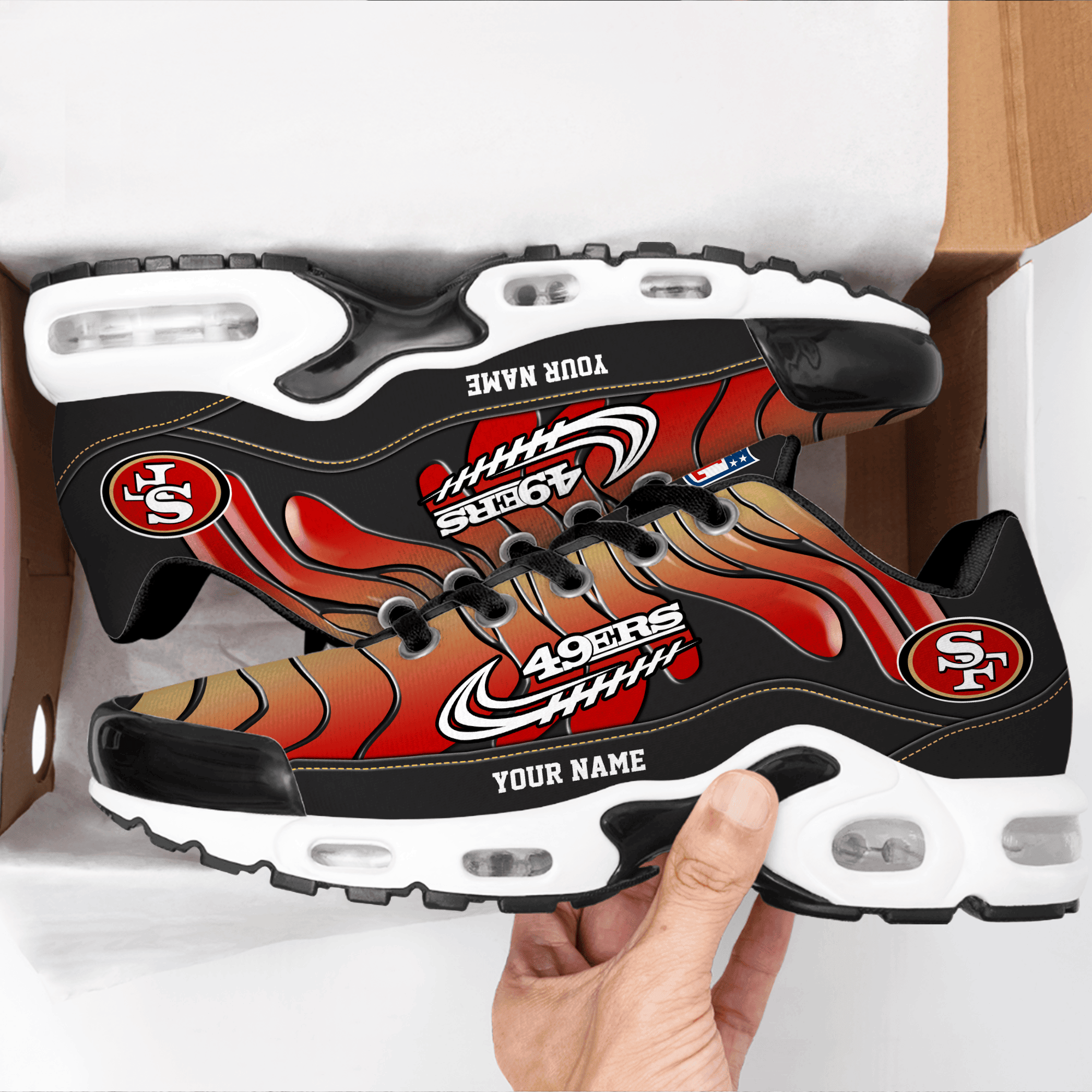 Ideafootwear San Francisco 49ers TN Shoes Sneakers For Men And Women