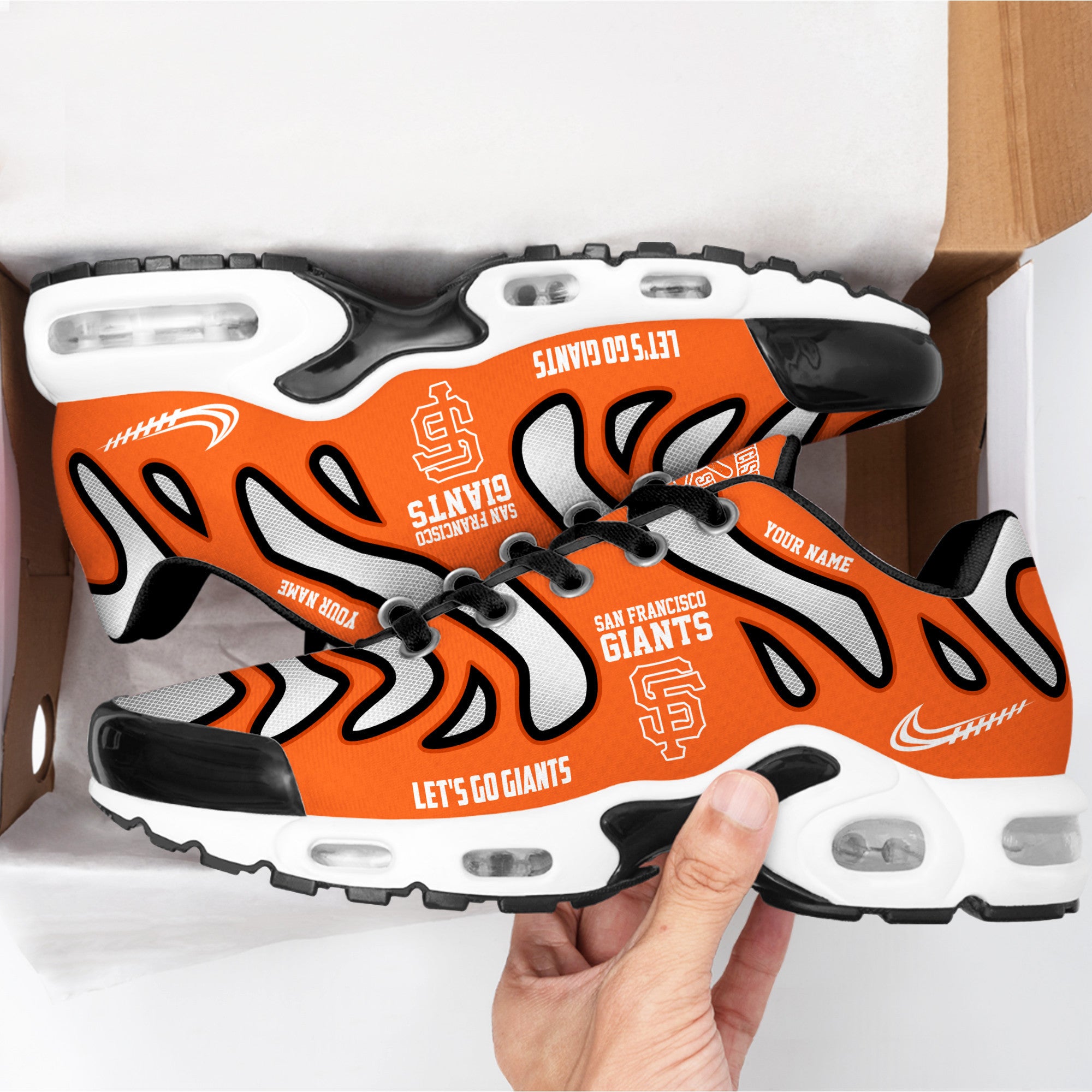 Ideafootwear San Francisco Giants TN Shoes Sneakers For Men And Women