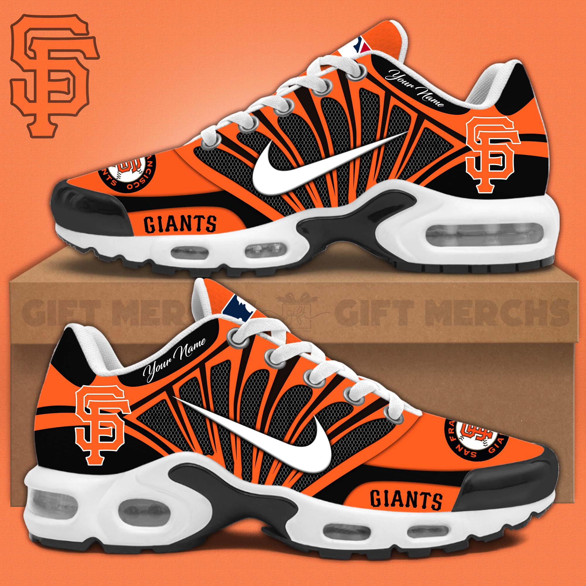 Ideafootwear San Francisco Giants TN Shoes Sneakers For Men And Women