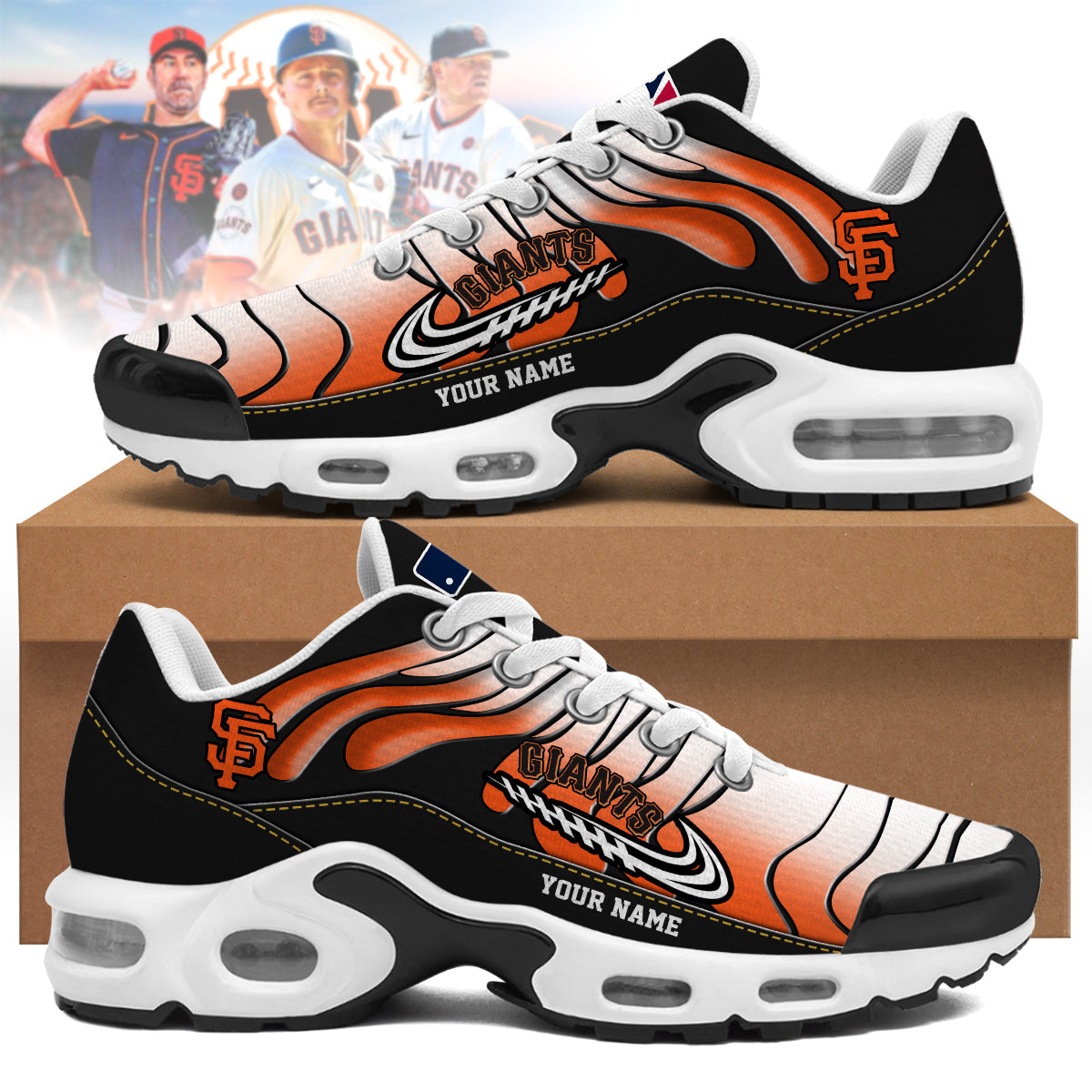 Ideafootwear San Francisco Giants TN Shoes Sneakers For Men And Women