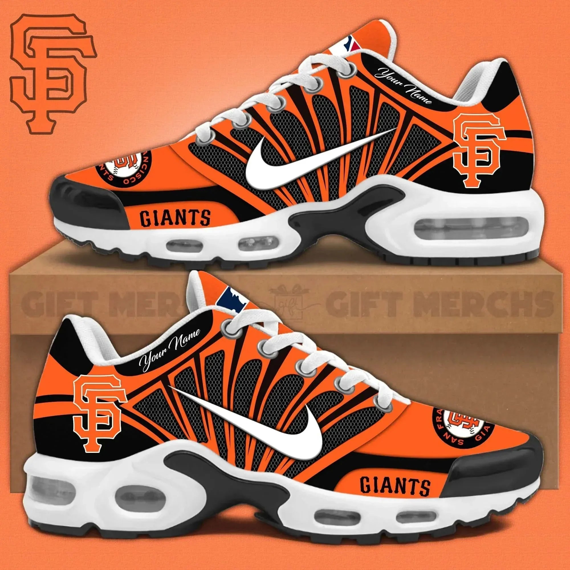 Ideafootwear San Francisco Giants TN Shoes Sneakers For Men And Women